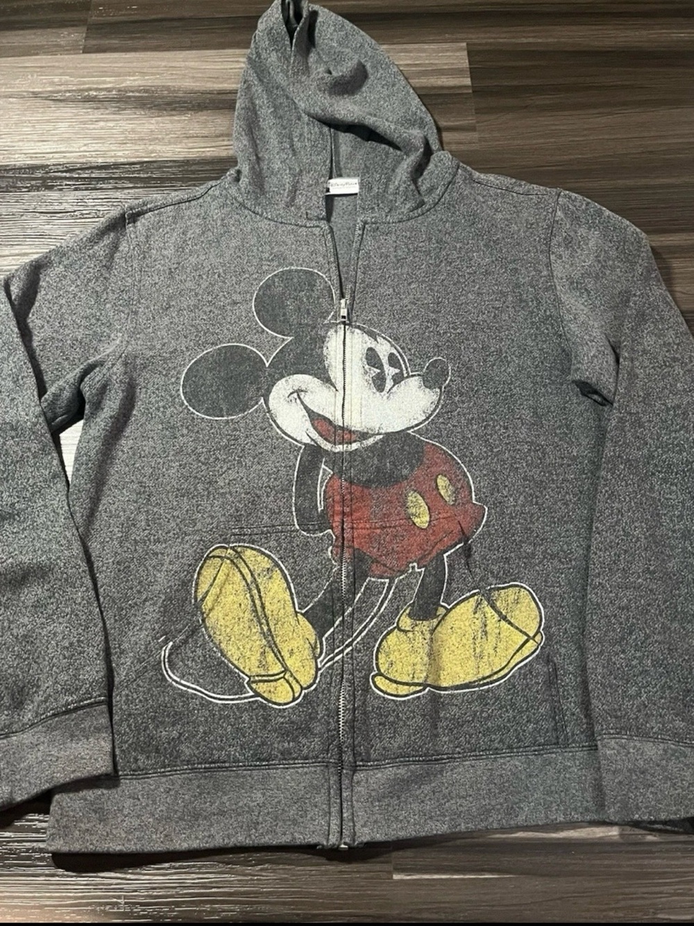 Disney Parks Full Zip Up Hoodie Micky Mouse Size Medium